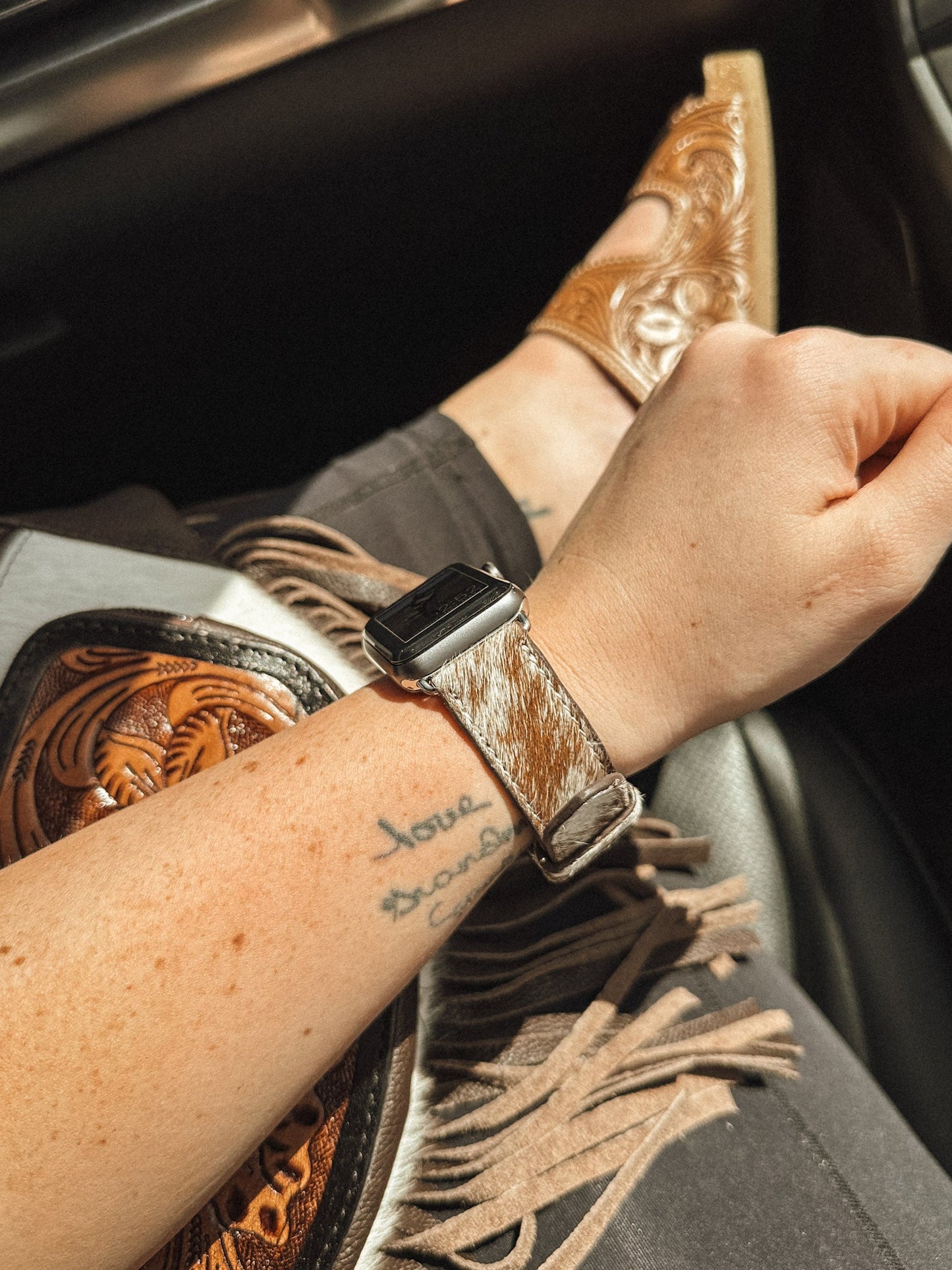 Cowhide Watch Band