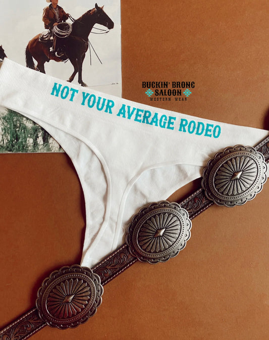 Not Your Average Rodeo White WesternThong