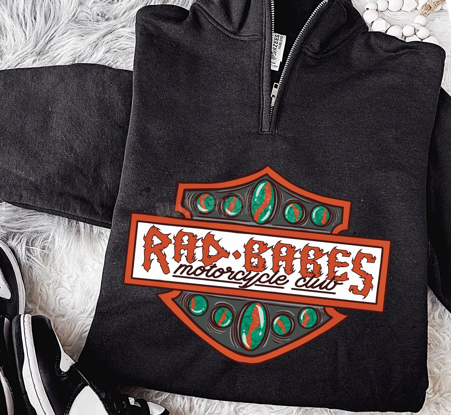 Rad Babes Moto Quarter Zip