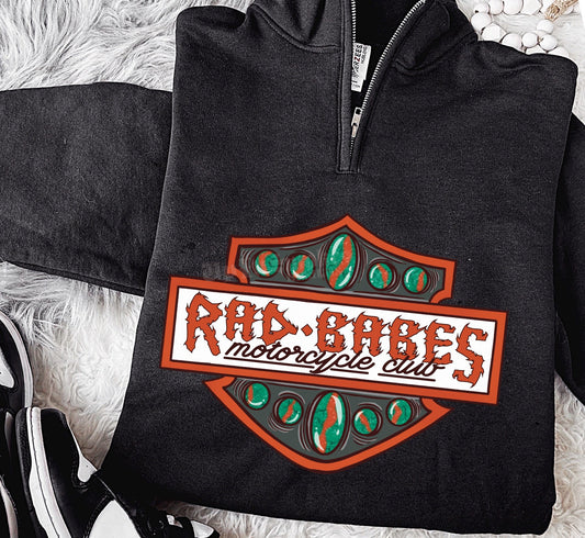 Rad Babes Moto Quarter Zip