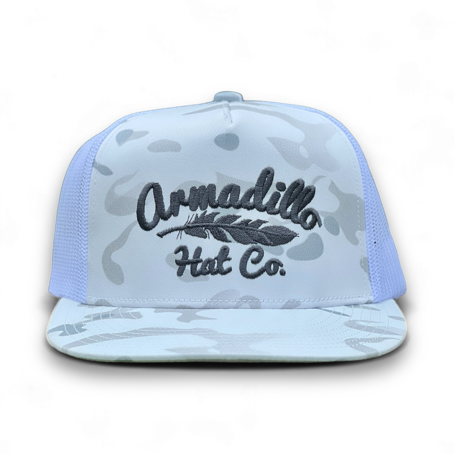 White Camo Armadillo Hat Cp.