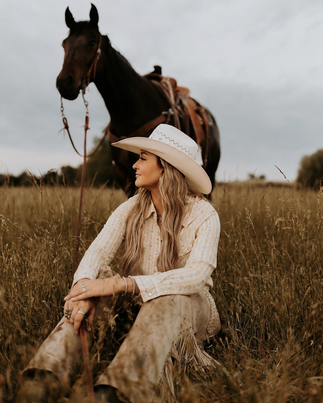 The Cowboygirl Buttermilk Rose Granddaddy Snap Shirt