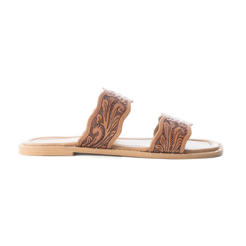 Santa Fe Daisy Leather Sandals