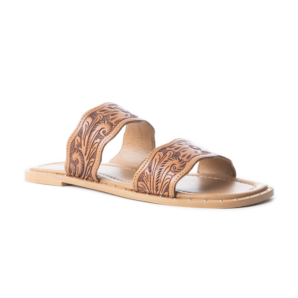 Santa Fe Daisy Leather Sandals