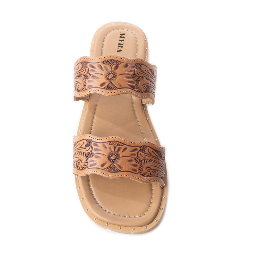 Santa Fe Daisy Leather Sandals