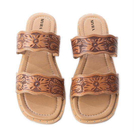 Santa Fe Daisy Leather Sandals