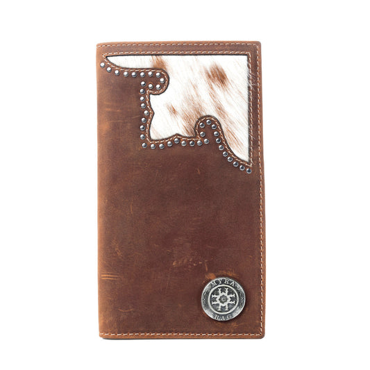 Lariat Crest Hairon Leather Wallet