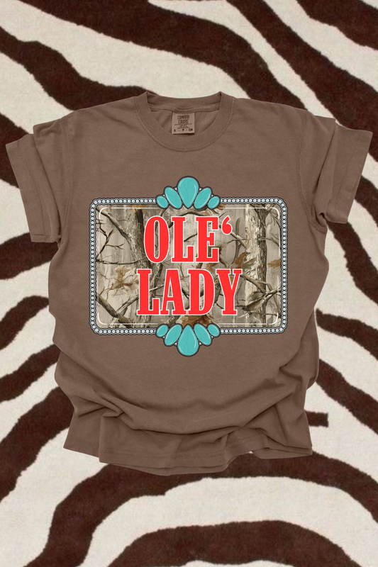 Ole' Lady Camo Graphic Tee