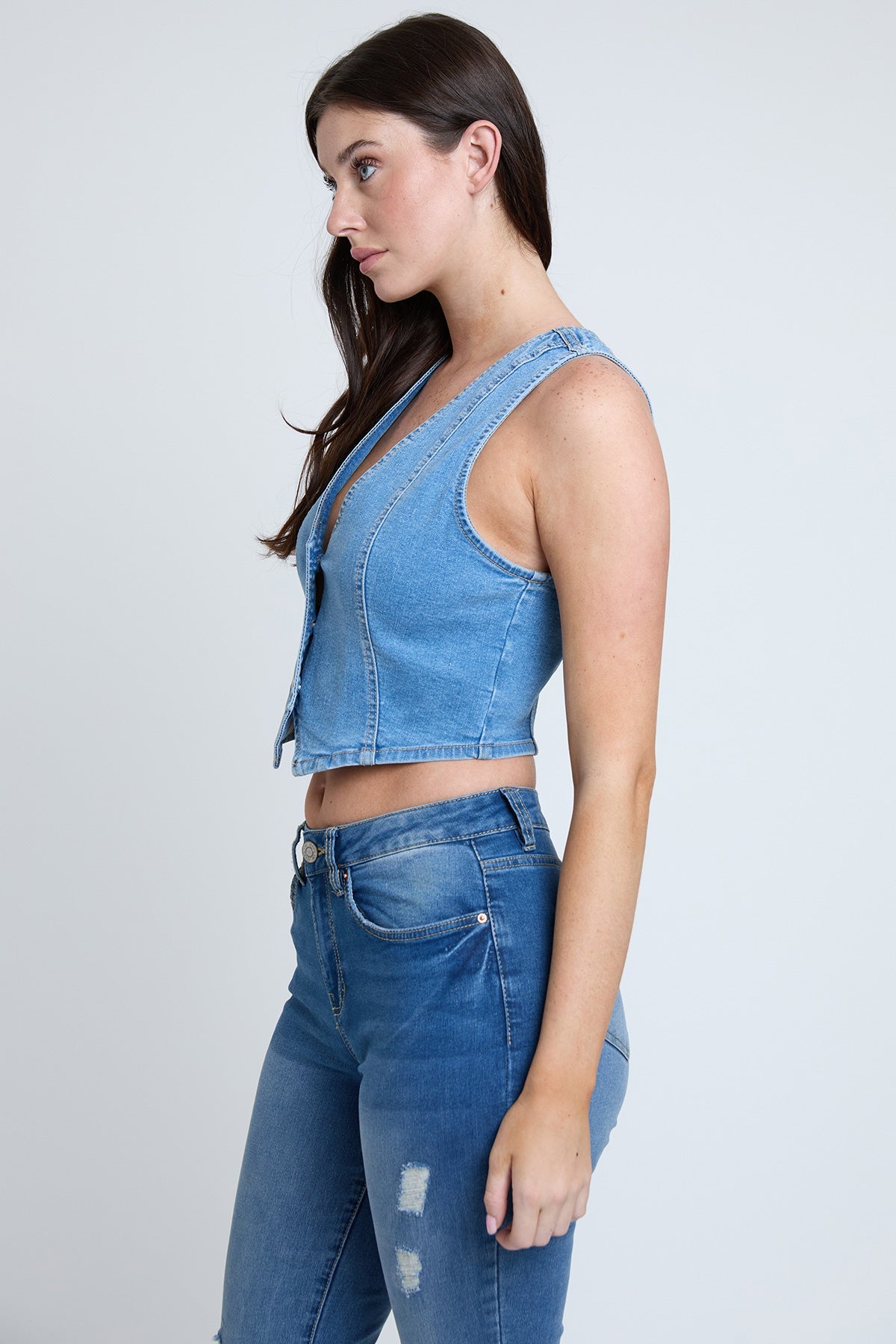 Bad Habit Denim Top