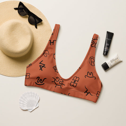 Brown Cattle Brands Bikini Top