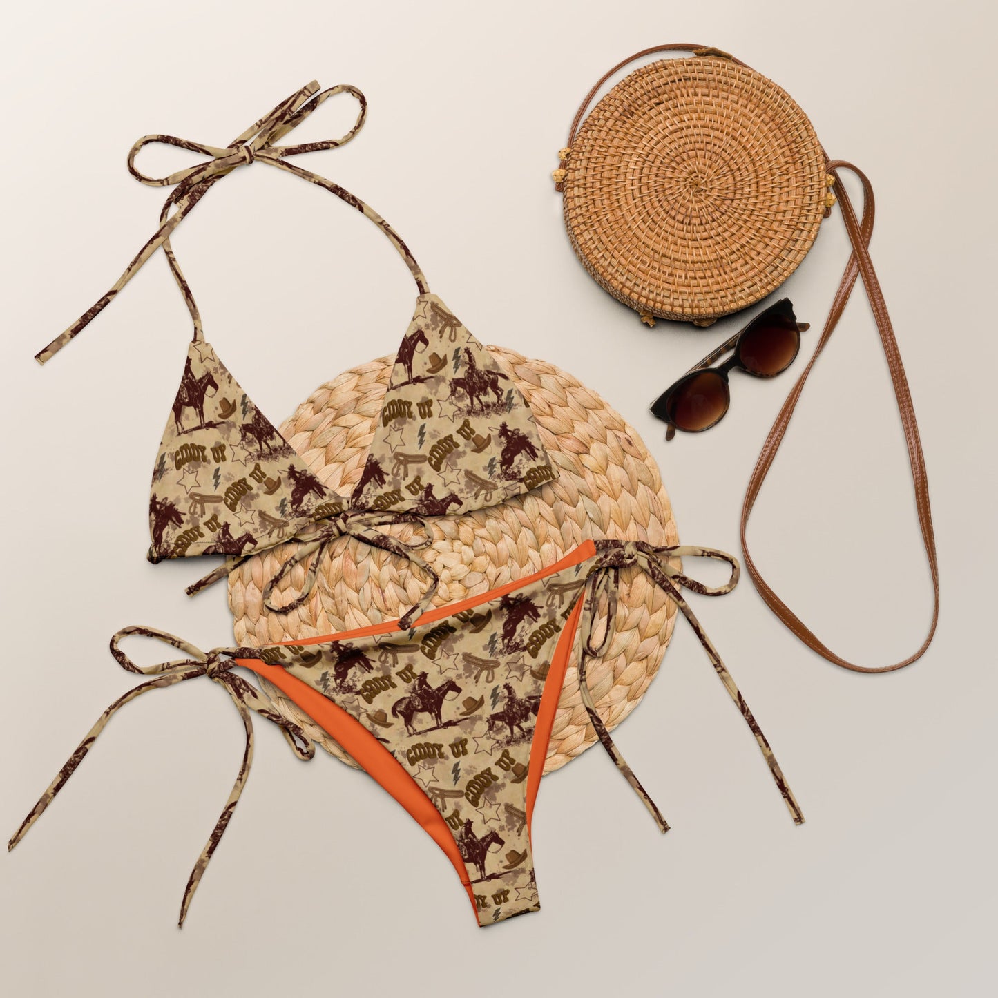 Vintage Western String Bikini