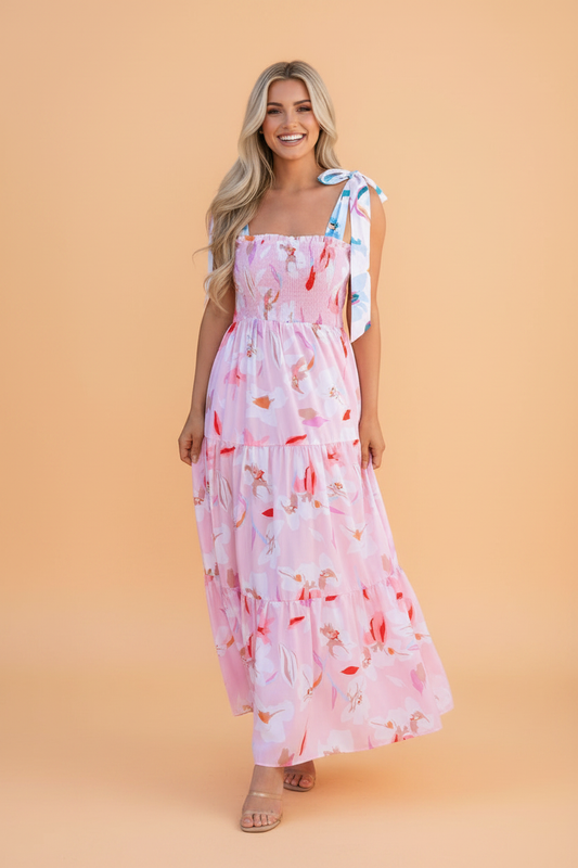 Summer Breeze Smocked Maxi Dress