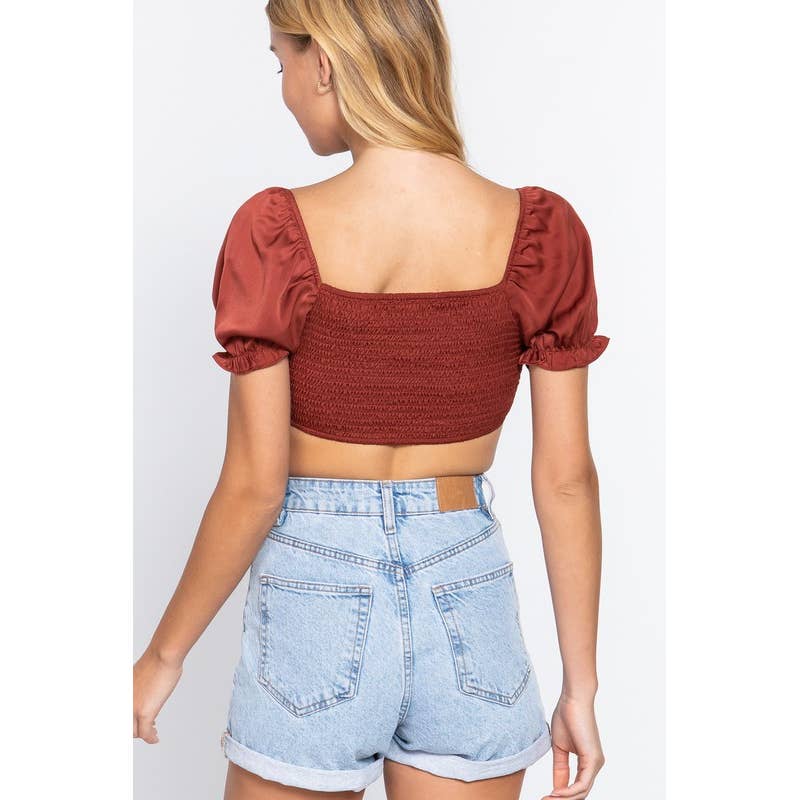 Karen's Rust Crop Top