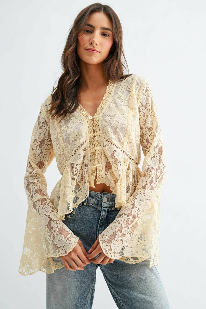The Ivory Rose Blouse