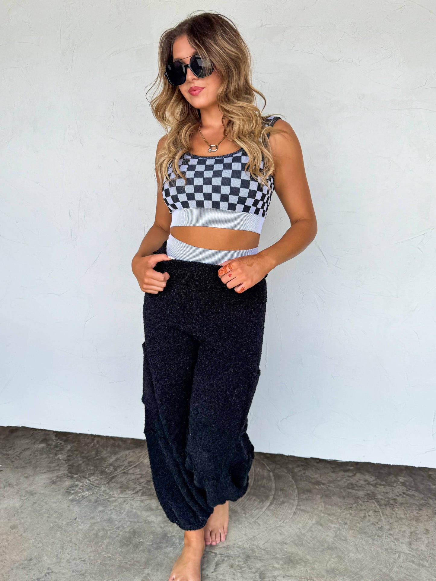 Checkered Gym Set