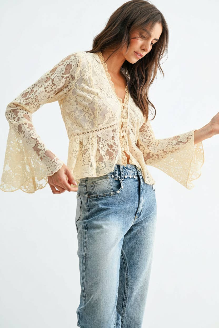 The Ivory Rose Blouse