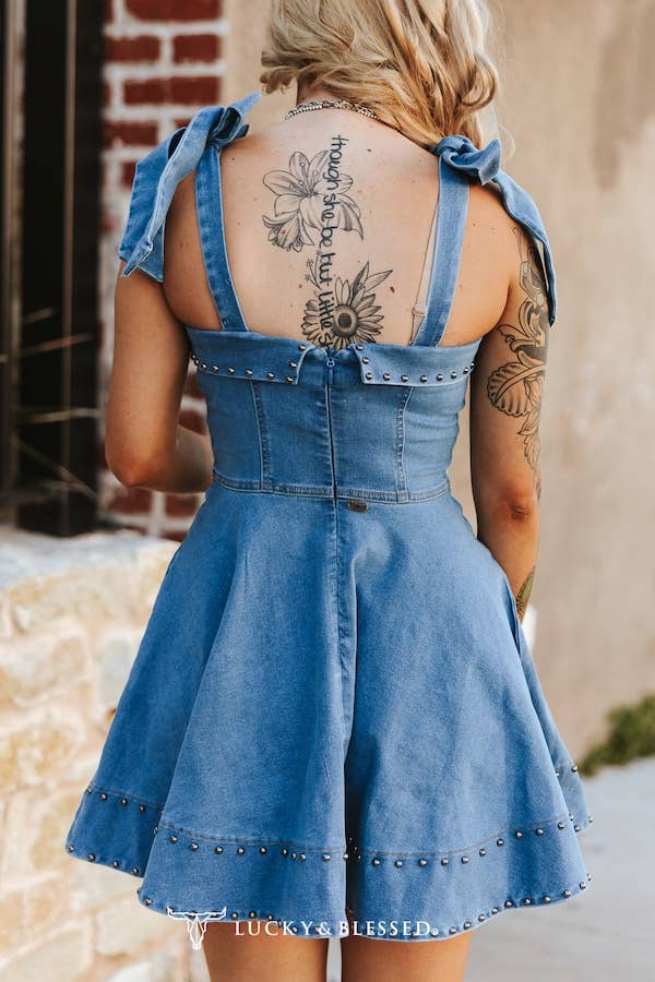 The Denim Darling Mini Dress