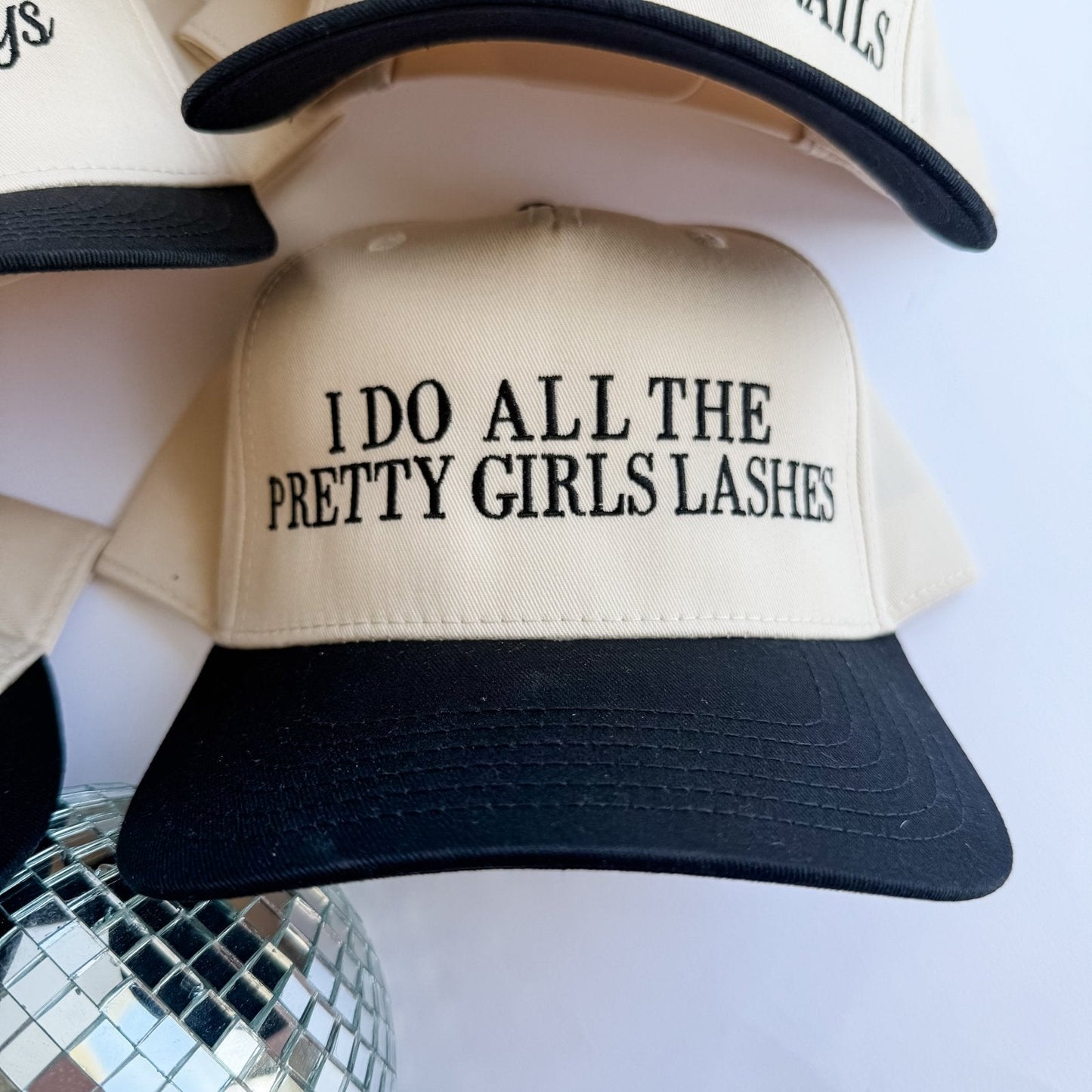I Do All The Pretty Girls Lashes Trucker Hat