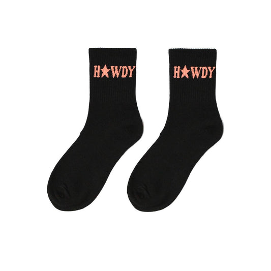 Howdy Crew Socks - Pink